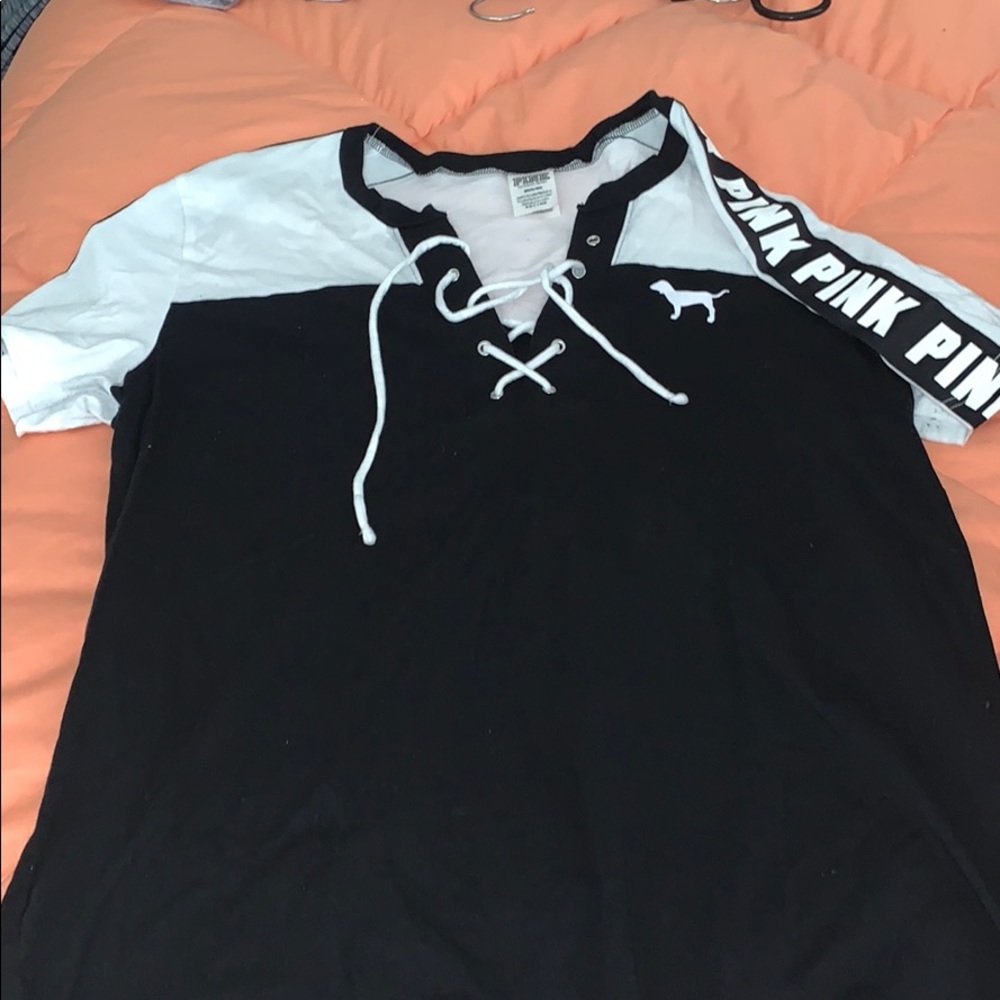 black & white tee